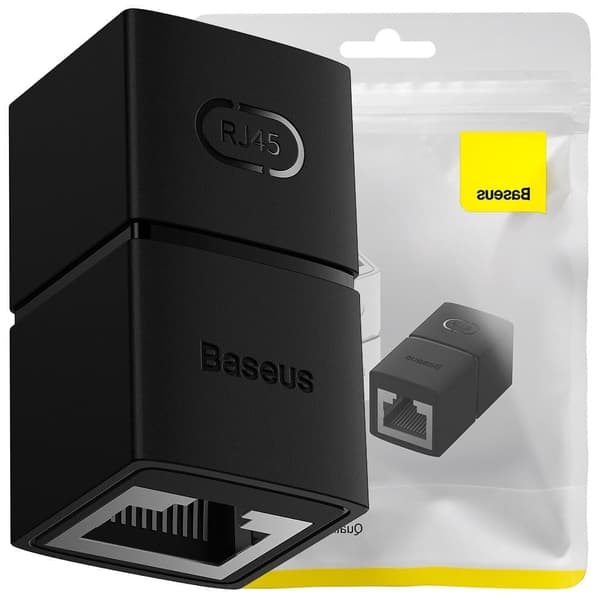 Verkkoliitin Ethernet-kaapeliliitin RJ-45 Baseus AirJoy Series 1 kpl - musta