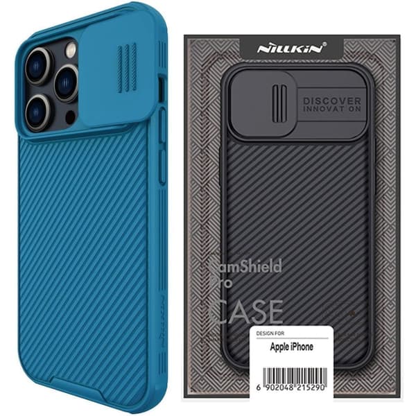 Nillkin CamShield Pro Case iPhone 14 Pro Max pansret deksel kamerabeskyttelse? blå