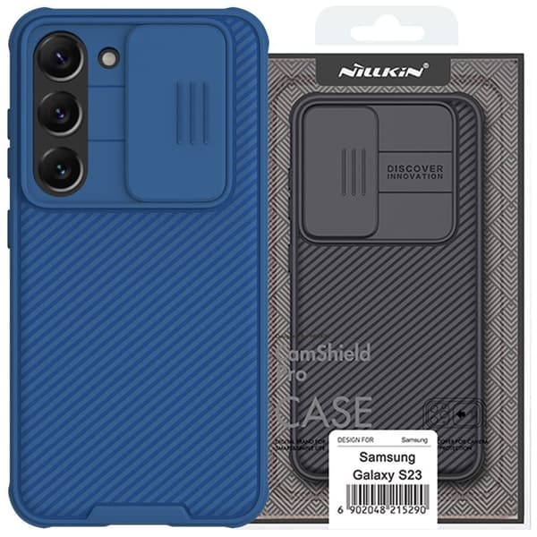 Nillkin CamShield Pro-deksel til Samsung Galaxy S23+, deksel med kameradeksel, blå