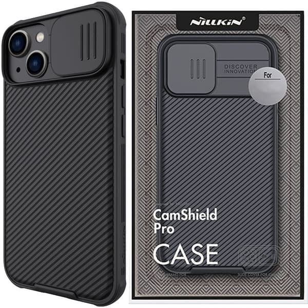 Nillkin CamShield Pro magnetisk deksel iPhone 14 Plus deksel kamerabeskyttelse? svart (med MagSafe)