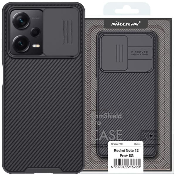 Nillkin CamShield Pro-deksel til Xiaomi Redmi Note 12 Pro / Poco X5 Pro 5G-deksel med kamerabeskyttelse Svart
