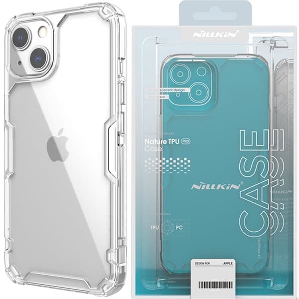 Nillkin Nature Pro iPhone 14 Plus-deksel, pansret deksel, gjennomsiktig deksel
