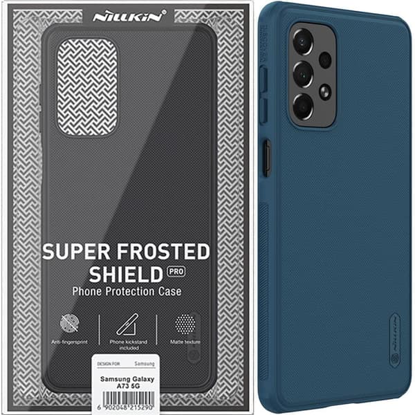 Nillkin Super Frosted Shield Pro holdbart beskyttelsesdeksel til Samsung Galaxy A73 blå