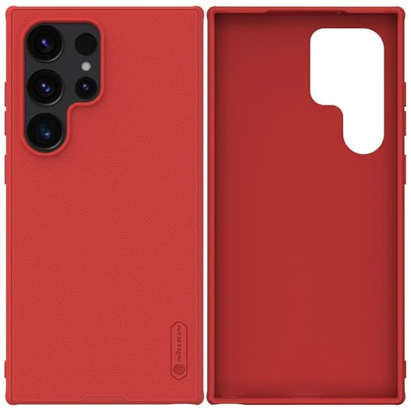 Nillkin Super Frosted Shield Pro Armor-deksel til Samsung Galaxy S24 Ultra - Rød