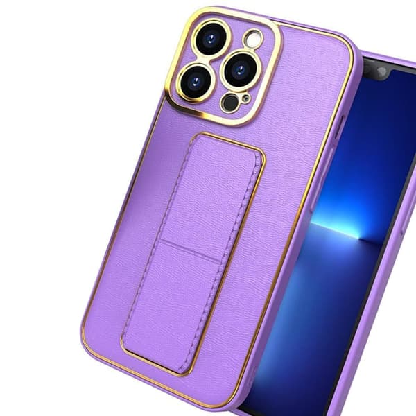 Nytt Kickstand-deksel til iPhone 12 med stativ, lilla
