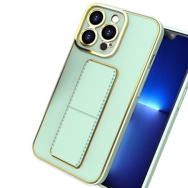 Nytt Kickstand-deksel til iPhone 13 med grønt stativ