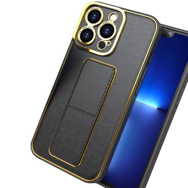 Nytt Kickstand-deksel til iPhone 13 Pro med stativ, svart