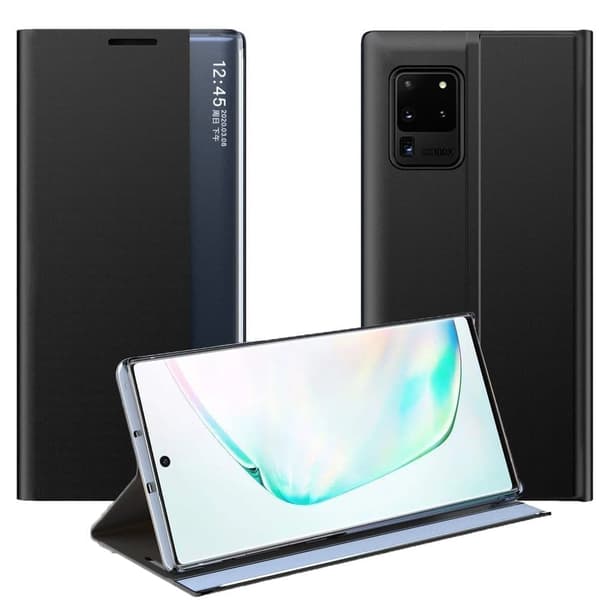 Nytt Sleep Case-deksel med klaff og stativfunksjon for Samsung Galaxy A33 5G svart