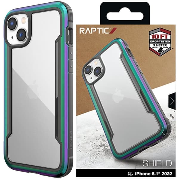 Raptic X-Doria Shield-deksel til iPhone 14 Plus, opalt pansret deksel