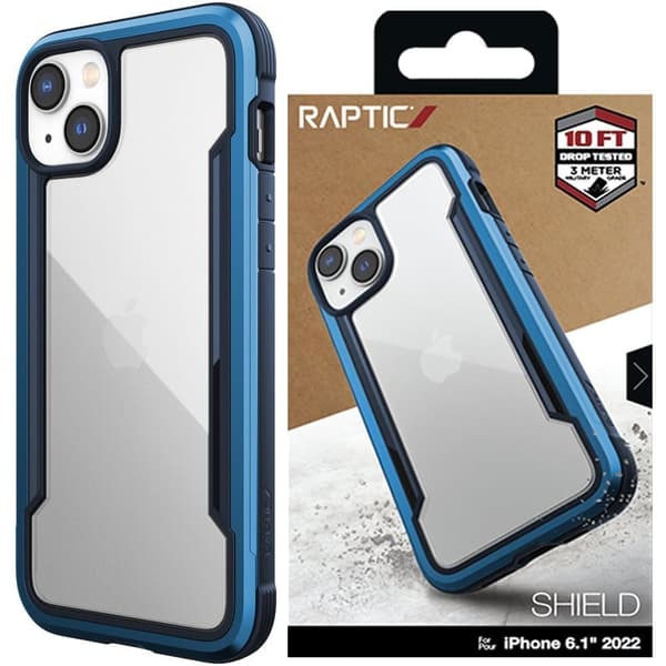 Raptic X-Doria Shield Deksel iPhone 14 pansret deksel blå