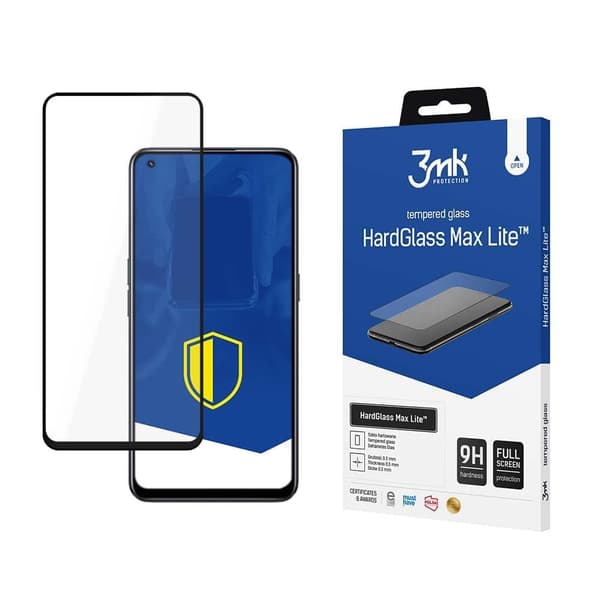 Realme 9 Pro Black - 3mk HardGlass Max Lite