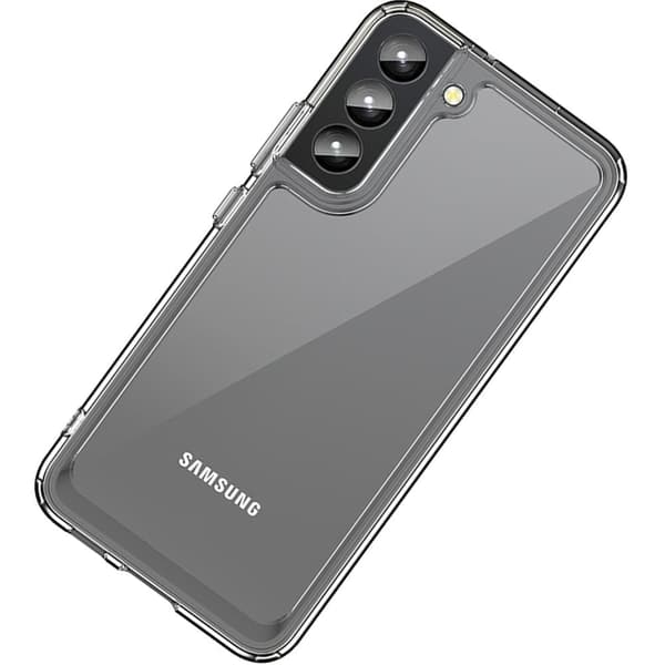 Outer Space Case Beskyttende deksel for Samsung Galaxy S22+ (S22 Plus) hardt deksel med gelramme gjennomsiktig