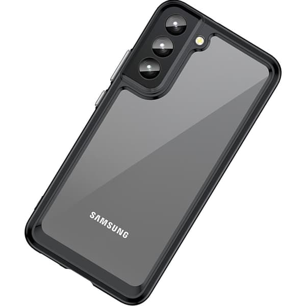 Outer Space Case-deksel til Samsung Galaxy S22+ (S22 Plus) hardt deksel med gelramme svart