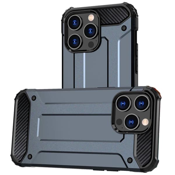 Armor-deksel til iPhone 15 Pro Max Hybrid Armor - blå