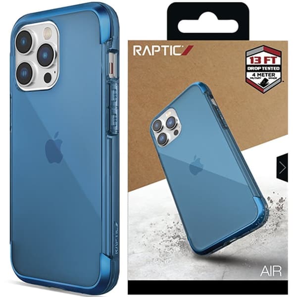 Raptic X-Doria Air Case iPhone 14 Pro-deksel, pansret deksel, blå