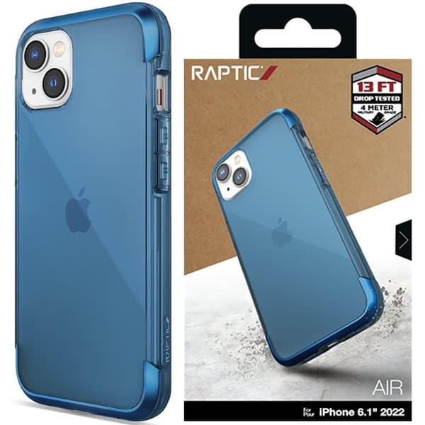 Raptic X-Doria Air Case iPhone 14-deksel, pansret deksel, blå