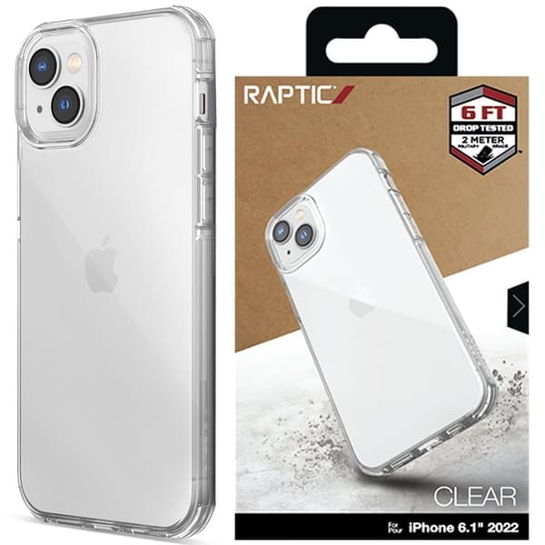 Raptic X-Doria Clear Case iPhone 14-deksel, pansret gjennomsiktig deksel