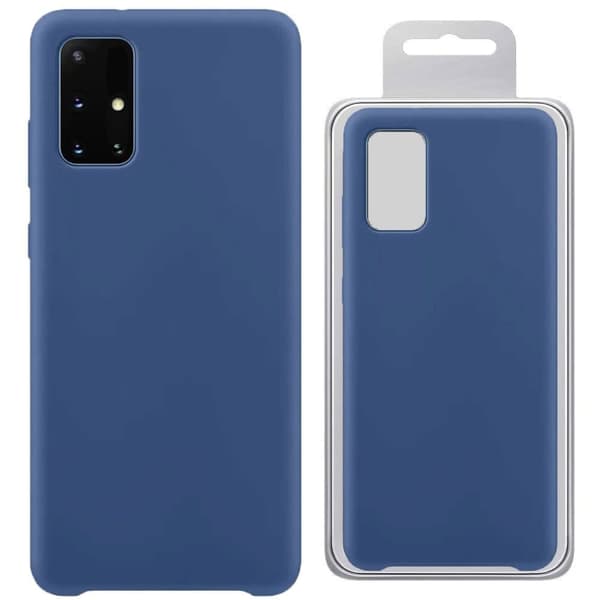 Silikondeksel fleksibelt silikondeksel til Samsung Galaxy A72 4G mørkeblått