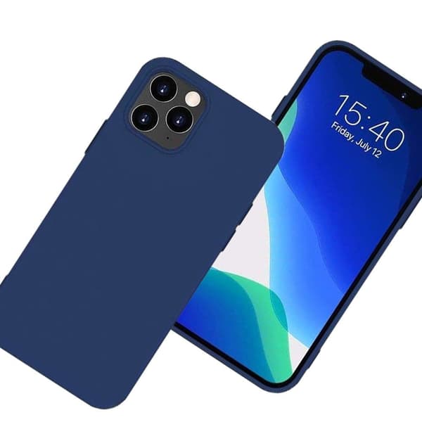 Silikondeksel fleksibelt silikondekselbeskyttelse for iPhone 13 Pro, blå