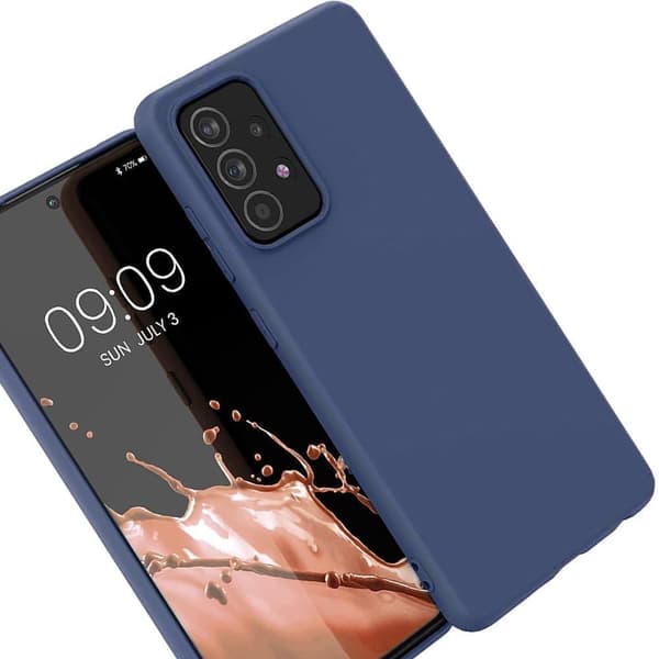 Silikonetui fleksibelt silikondeksel til Samsung Galaxy A22 4G blå