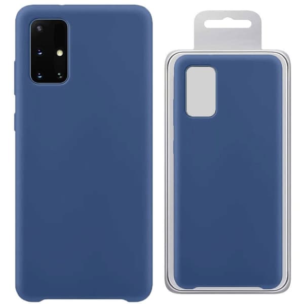 Silikondeksel fleksibelt silikondeksel for Samsung Galaxy S21+ 5G (S21 Plus 5G) mørkeblått