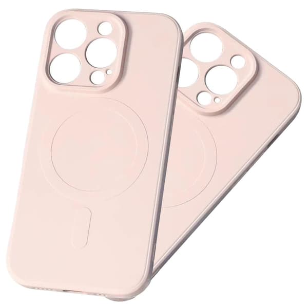 Silikondeksel med MagSafe silikondeksel til iPhone 15 - rosa