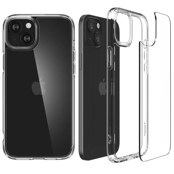 Spigen Crystal Hybrid, krystallklar - iPhone 15 Plus