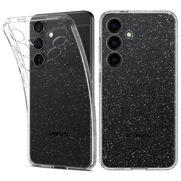 Spigen Liquid Crystal-deksel til Samsung Galaxy S24 - gjennomsiktig og glitrende