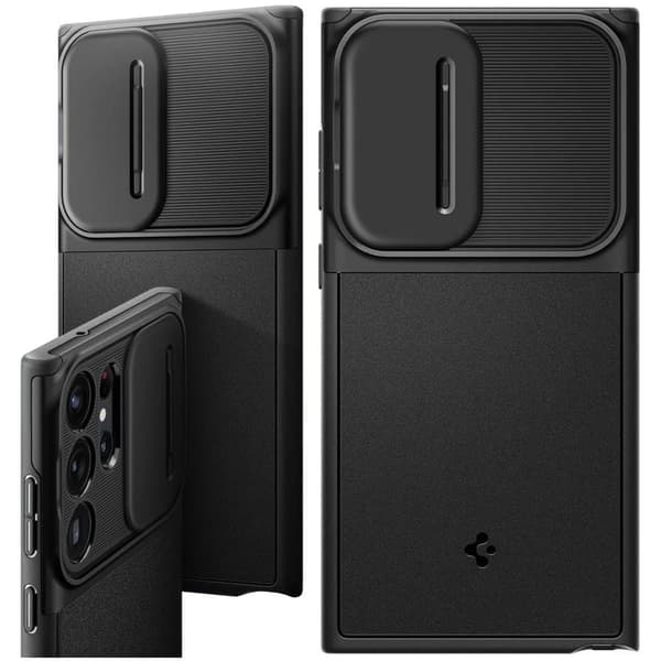 SPIGEN OPTIK ARMOR GALAXY S23 ULTRA SVART