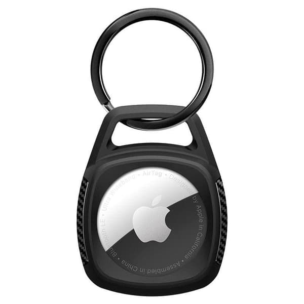 SPIGEN RUGGED ARMOR APPLE AIRTAG MAT SVART