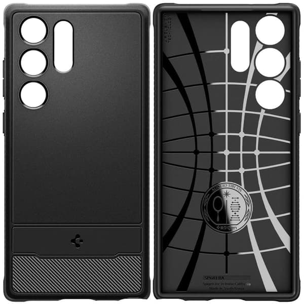 SPIGEN RUGGED ARMOR GALAXY S23 ULTRA MAT SVART