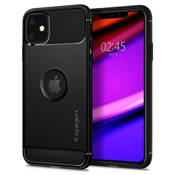 SPIGEN RUGGED ARMOR IPHONE 11 MATT SVART