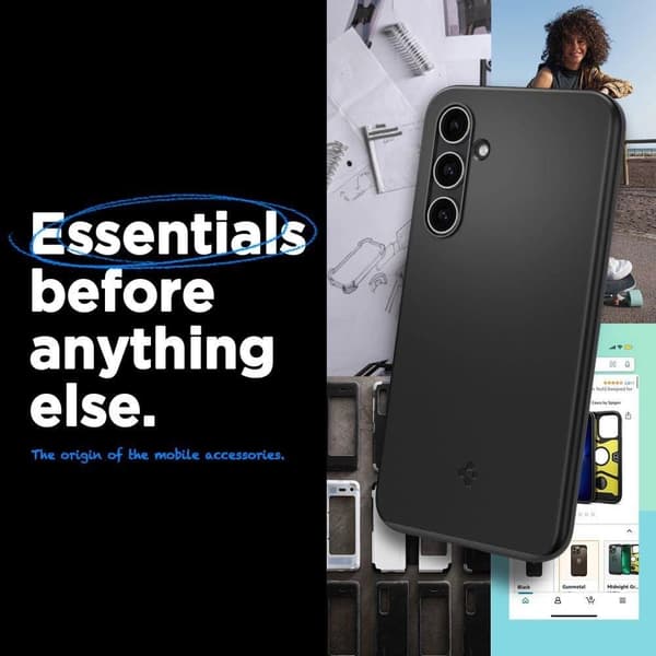 Spigen Thin Fit-deksel til Samsung Galaxy S23 FE - svart