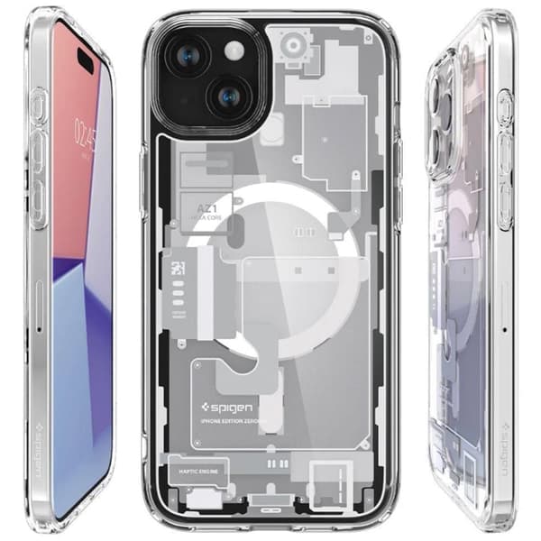 Spigen Ultra Hybrid Mag-deksel med MagSafe til iPhone 15 Plus - Hvit