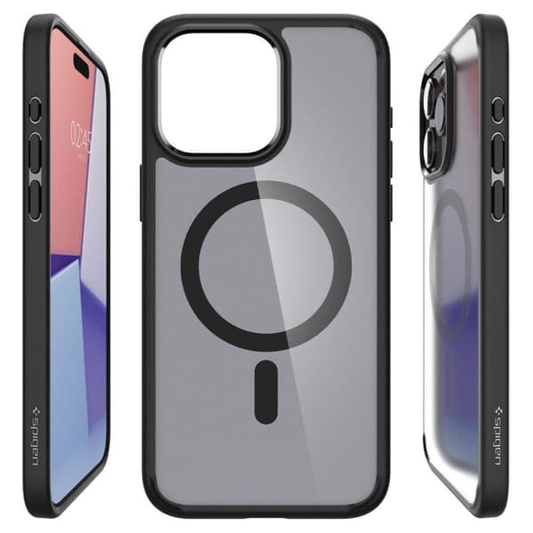 SPIGEN ULTRA HYBRID MAG MAGSAFE IPHONE 15 PRO MAX FROST SVART