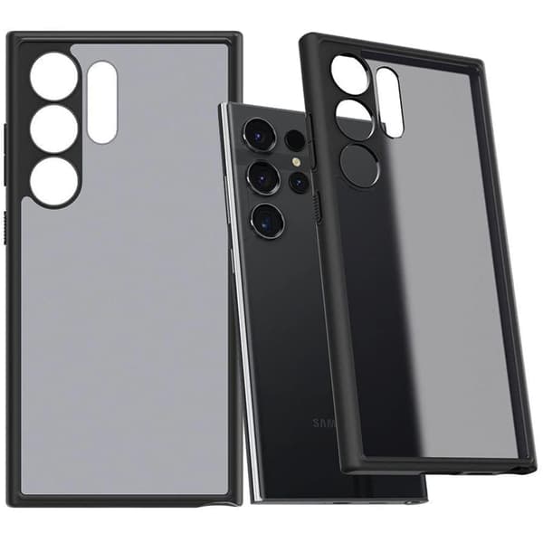 Spigen Ultra Hybrid-deksel til Samsung Galaxy S24 Ultra - gjennomsiktig og svart