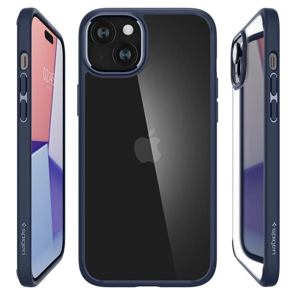 Spigen Ultra Hybrid, mørkeblå - iPhone 15