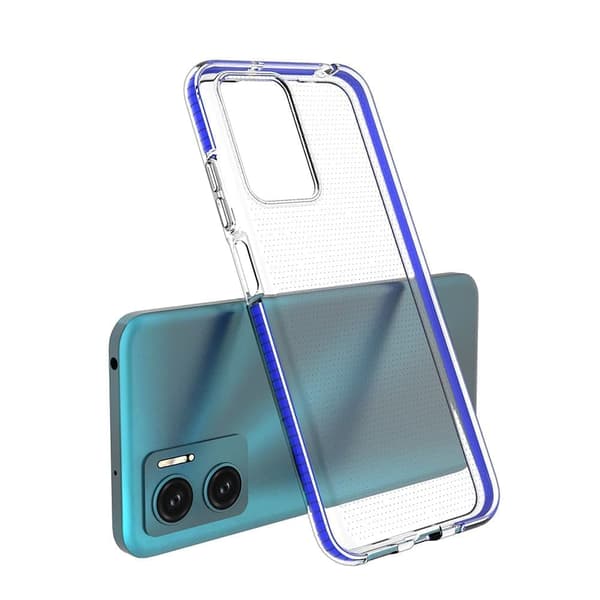 Spring Case Xiaomi Redmi Note 11E / Redmi 10 5G / Redmi 10 Prime+ 5G / Poco M4 5G silikondeksel med rosa ramme