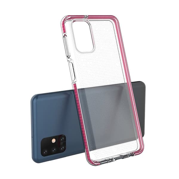 Spring Case, gel-deksel med fargerik ramme for Samsung Galaxy M31s, ny