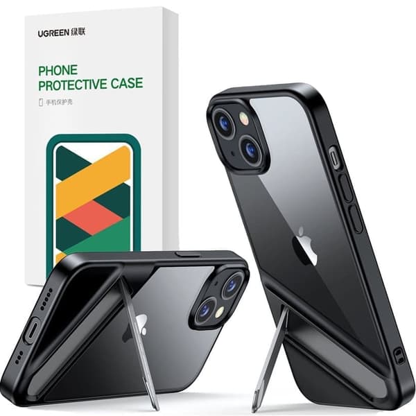 Ugreen LP634 Kickstand Protective Case Hard Case med Gelramme og innebygd Kickstand for iPhone 14 Plus (90925)