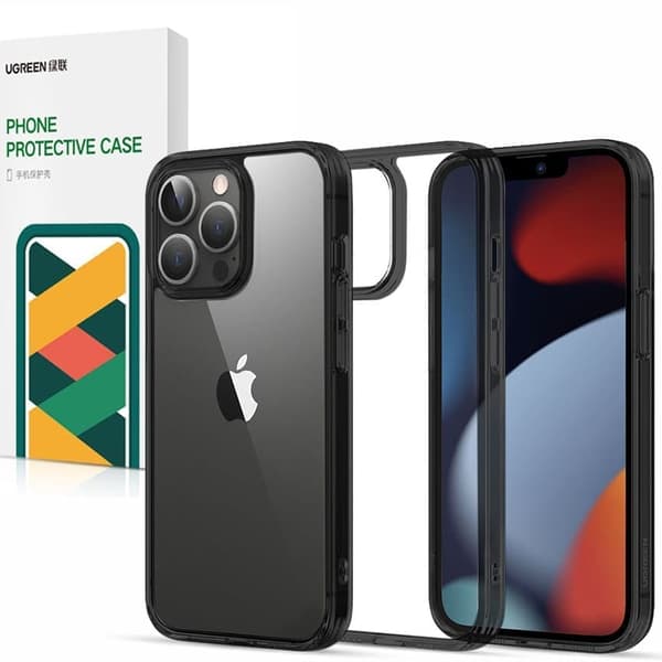 Ugreen Protective Fusion Case Hardt deksel med gelramme for iPhone 13 Pro Max svart (90203)