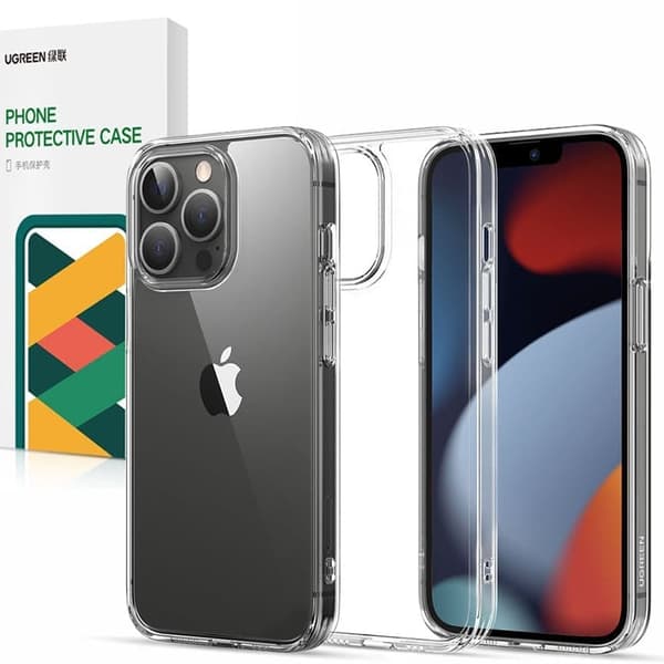 Ugreen Protective Fusion Case Hardt deksel med gelramme for iPhone 13 Pro Max Transparent (90180)