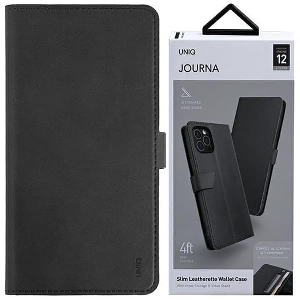 UNIQ bokdeksel Journa iPhone 14 Plus 6.7 sort/midnight black