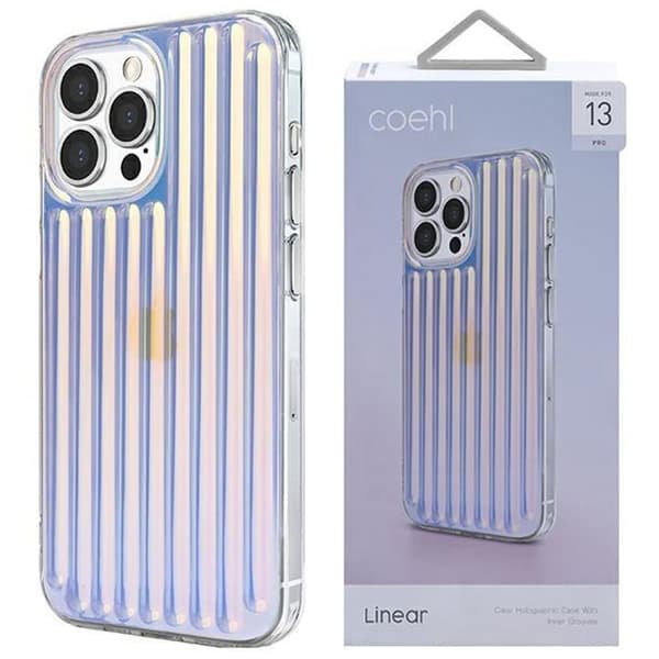 UNIQ Coehl Linear iPhone 13 Pro / 13 6.1 deksel opal/iriserende