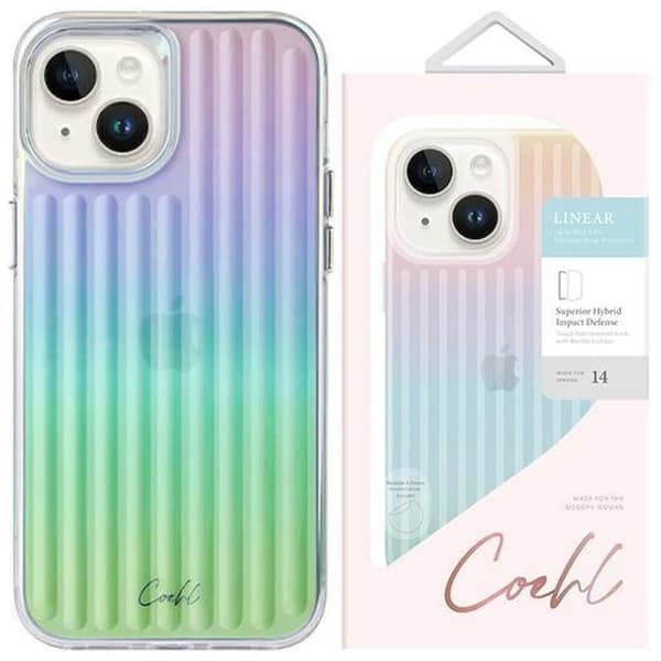 UNIQ Coehl Linear iPhone 14 6.1 deksel opal/iriserende