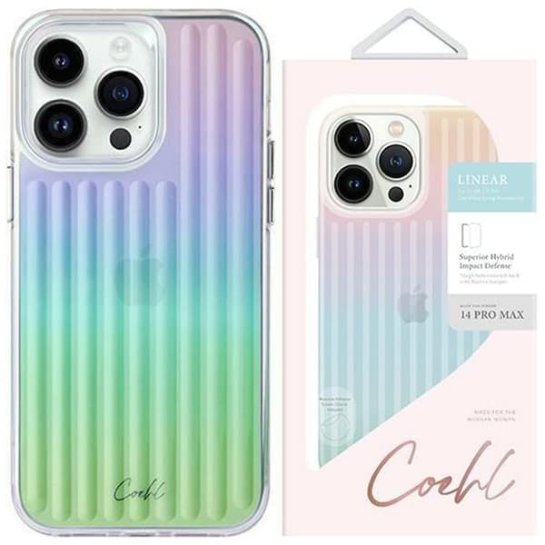 UNIQ Coehl Linear iPhone 14 Pro 6.1-deksel, opal/iriserende