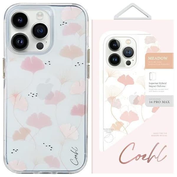 UNIQ Coehl Meadow iPhone 14 Pro 6.1 deksel rosa/vårrosa