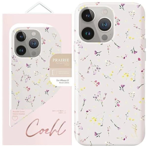 UNIQ Coehl Prairie beskyttelsesdeksel til iPhone 15 Pro - beige