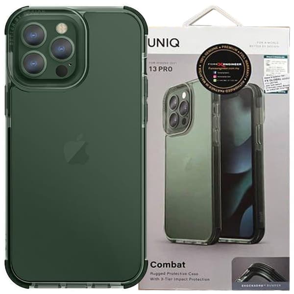 UNIQ Combat beskyttelsesdeksel iPhone 13 Pro / 13 6.1 grønn/grønn
