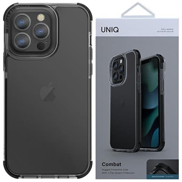 UNIQ Combat iPhone 14 Pro Max 6.7 deksel svart/kullsvart